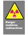 Affiche CDN «Danger matières radioactives» choix de plusieurs formats