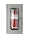 Semi-recessed cabinet for 2.5 gal, 10 lbs, 20 lbs extinguishers
