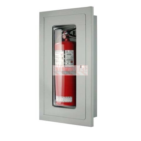 Semi-recessed cabinet for 2.5 gal, 10 lbs, 20 lbs extinguishers