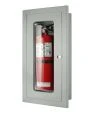 Cabinet semi-encastré pour extincteurs à eau de 2.5 gal, à CO2 de 10 lbs ou à poudre de 20 lbs.