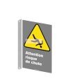 Affiche CDN «Attention risque de chute» de langue française: langues, formats & matériaux divers   options