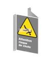 Affiche CDN «Attention risque de chute» de langue française: langues, formats & matériaux divers   options