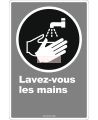 Affiche CDN «Lavez-vous les mains» en français: formats variés, matériaux divers, d’autres langues & options