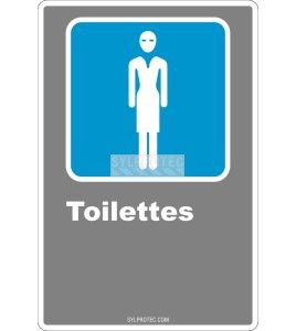 Affiche CDN «Toilette» pour femme de langue française: langues, formats et matériaux variés   options