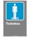 Affiche CDN «Toilette» pour homme de langue française: langues, formats & matériaux divers   options