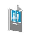 Affiche CDN «Toilette» pour homme et femme de langue française: langues, formats & matériaux divers   options