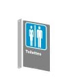 French CDN men and women "Toilette" sign in various sizes, shapes, materials & languages + optional features