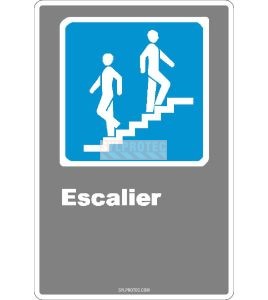 Affiche CDN«Escalier» de langue française: formats variés, matériaux divers, d’autres langues & options