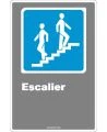 Affiche CDN«Escalier» de langue française: formats variés, matériaux divers, d’autres langues & options