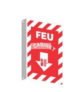Affiche d’urgence et d’incendie «Feu Cabinet» en divers formats et matériaux