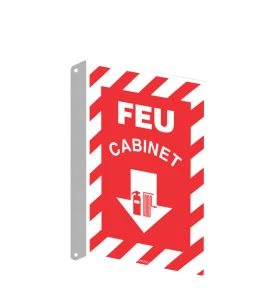 Affiche d’urgence et d’incendie «Feu Cabinet» en divers formats et matériaux