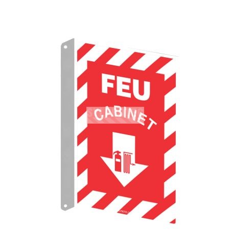 Affiche d’urgence et d’incendie «Feu Cabinet» en divers formats et matériaux