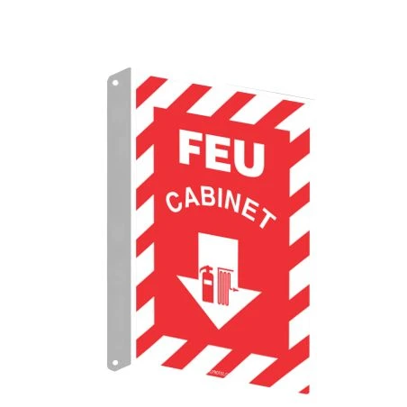 Affiche d’urgence et d’incendie «Feu Cabinet» en divers formats et matériaux