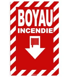 French emergency "Fire Hose" with transverse crosshatch