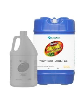 Atomic Degreaser heavy-duty cleaner for fire smoke damage