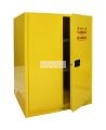 Flammable liquids storage cabinet, 90 US gallons (341 L), FM, NFPA and OSHA-approved.
