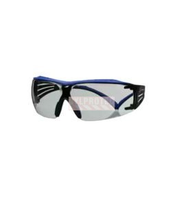 Lunettes de sécurité 3M™ SecureFit™ série 400 SF407XSGAF-BLU, lentille grise intérieur-extérieur antibuée Scotchgard™