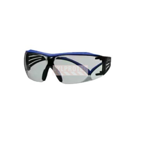 3M™ SecureFit™ 400 Series Safety Glasses SF407XSGAF-BLU, Indoor/Outdoor Gray Scotchgard™ Anti-Fog Lens