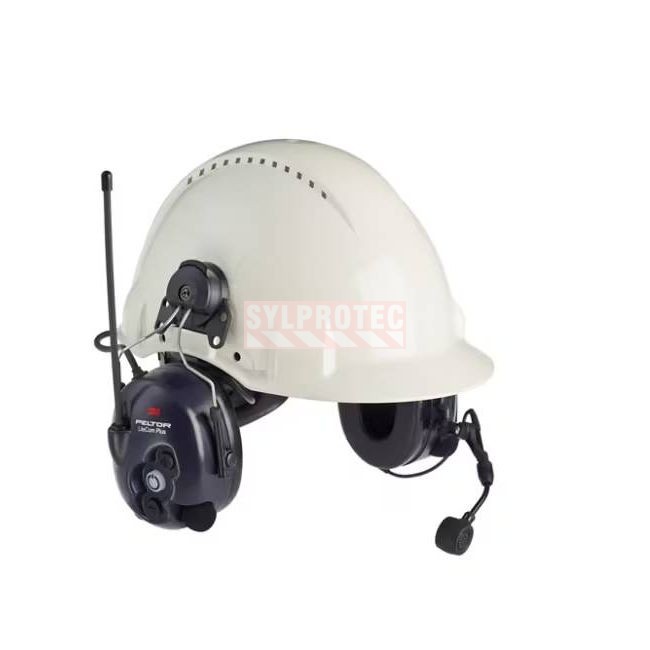 Coquilles de communication 3M™ PELTOR™ LiteCom™ fixées au casque, modèle MT53H7P3E4602-NA