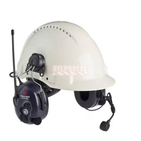 Coquilles de communication 3M™ PELTOR™ LiteCom™ fixées au casque, modèle MT53H7P3E4602-NA
