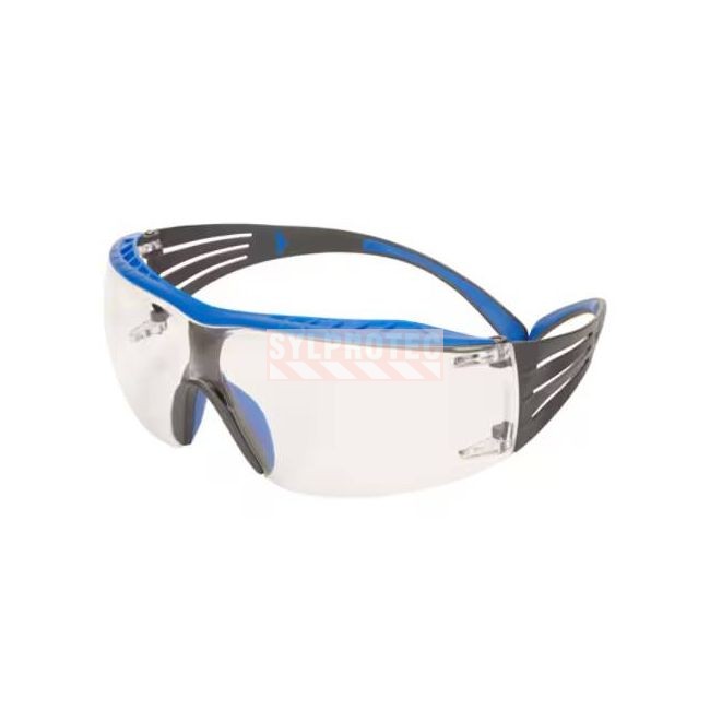 Lunettes de sécurité 3M™ SecureFit™ série 400 SF401XSGAF-BLU, lentille claire antibuée Scotchgard™