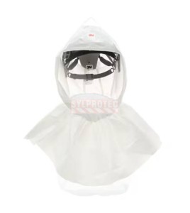3M Versaflo S-657 Superior Headcover with Inner Collar and Headgear, 1/case