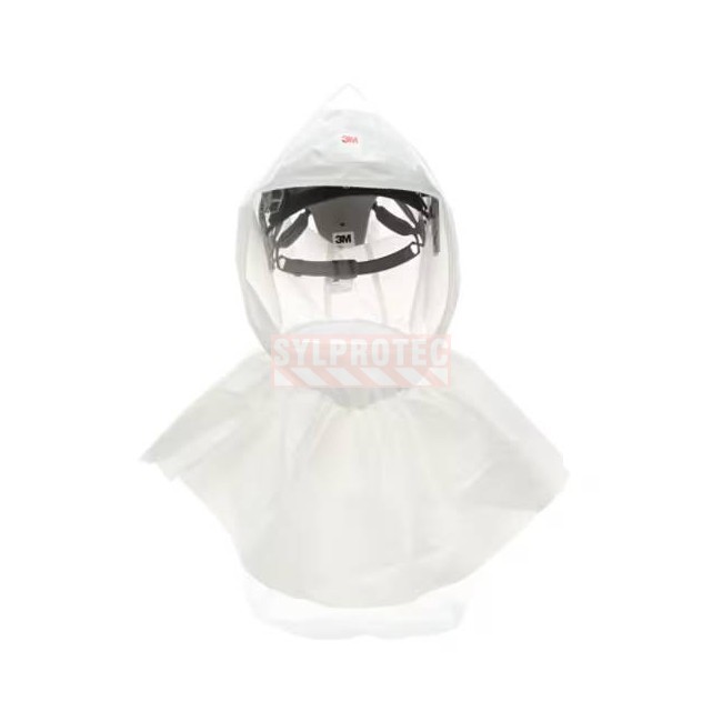 Cagoule Versaflo 3M avec col intérieur et coiffe de qualité supérieure, S-657, 1/caisse