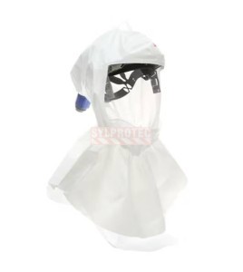 3M Versaflo S-657 Superior Headcover with Inner Collar and Headgear, 1/case