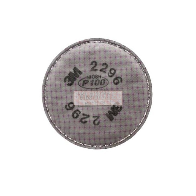 3M 2296 P100 Filter with Acid Gas Protection, Bag of 2 (1 Pair)
