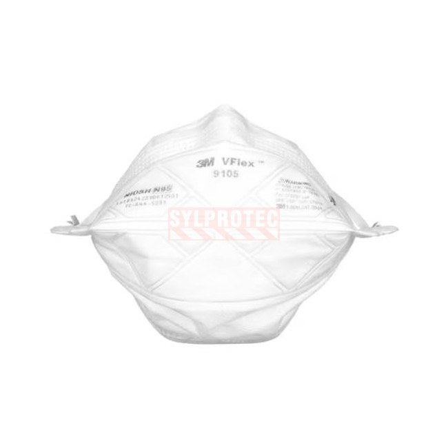 3M VFlex N95 9105 Standard Particulate Respirator, Box of 50