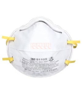 Respirateur contre les particules 3M N95 8110S, petite taille, boîte de 20