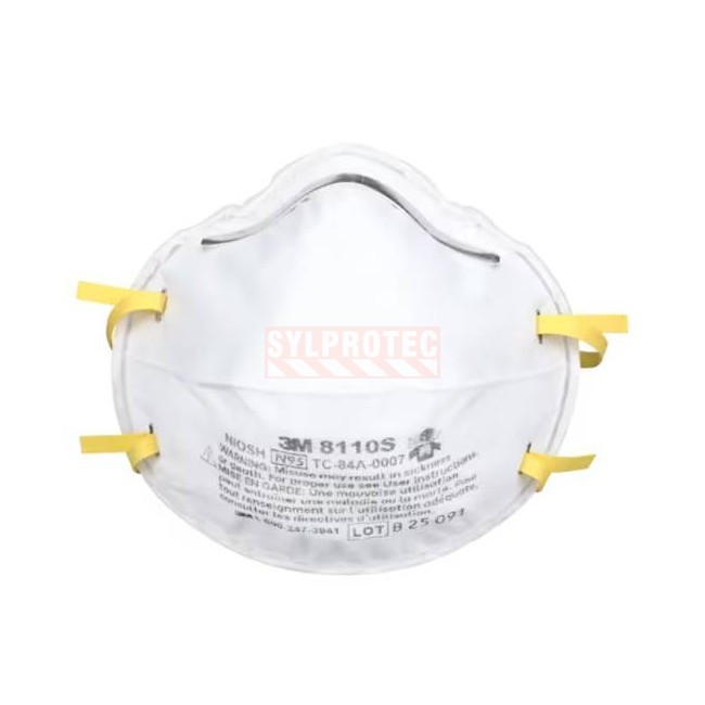 Respirateur contre les particules 3M N95 8110S, petite taille, boîte de 20