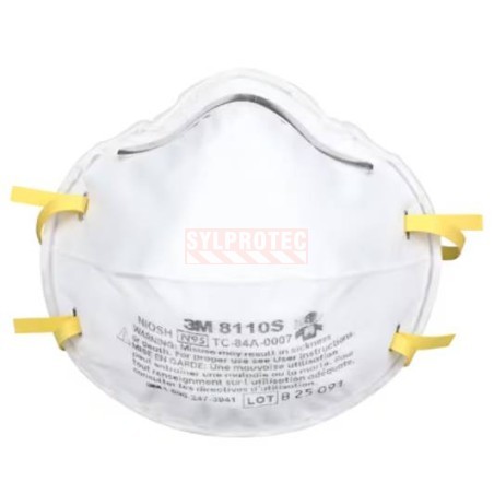 Respirateur contre les particules 3M N95 8110S, petite taille, boîte de 20