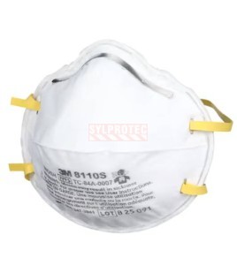 Respirateur contre les particules 3M N95 8110S, petite taille, boîte de 20