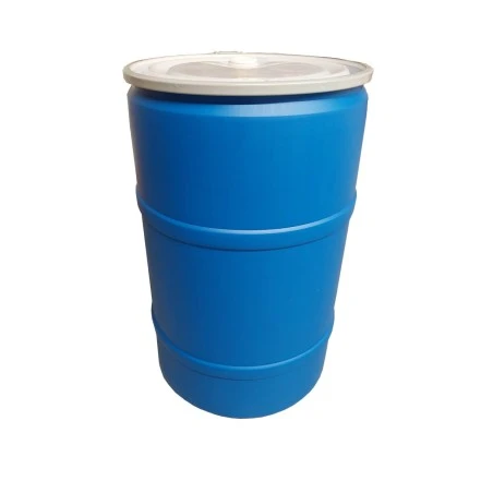 Baril bleu refermable en polyéthylène haute densité
