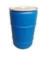 Baril bleu refermable en polyéthylène haute densité