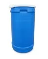 Baril bleu refermable en polyéthylène haute densité