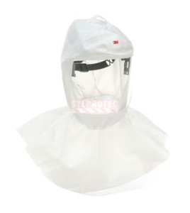 Ensemble cagoule pour peintres Versaflo 3M avec bavette interne et coiffe superieure, S-757