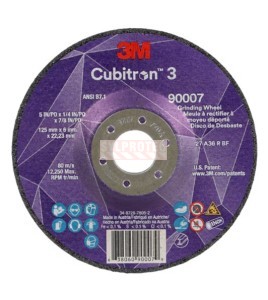 3M Cubitron 3 T27 125 mm 36  Grit Grinding Wheel