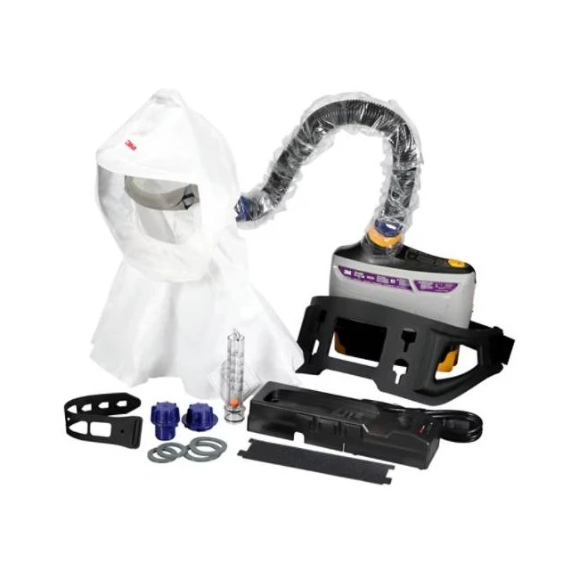 3M Versaflo TR-800-ECK Easy Clean PAPR Assembly with S-433L Hood for Industrial Use
