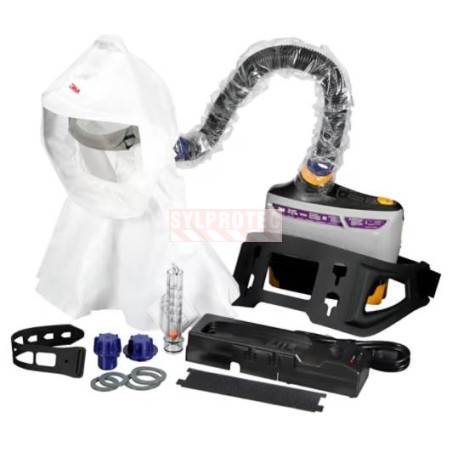 3M Versaflo TR-800-ECK Easy Clean PAPR Assembly with S-433L Hood for Industrial Use