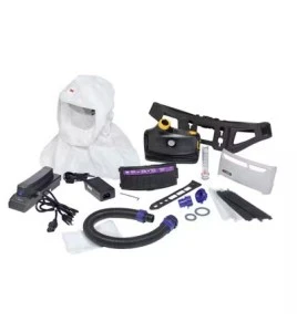 3M Versaflo TR-800-ECK Easy Clean PAPR Assembly with S-433L Hood for Industrial Use