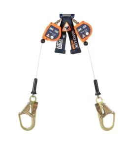Nano-Lok DBI-SALA twin-leg 8 ft cable Leading Edge SRL quick connector