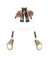 Nano-Lok DBI-SALA twin-leg 8 ft cable Leading Edge SRL quick connector