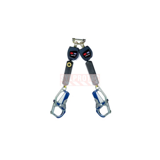 Ligne de vie autorétractable double Nano-Lok DBI-SALA 7,3 pi câble galvanisé Leading Edge