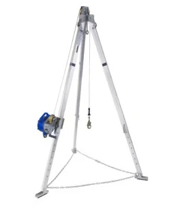 DBI-SALA 3M 7 ft aluminum tripod, winch and 3-way SRL, galvanized cable