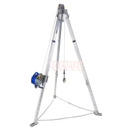 Trépied aluminium 7 pi DBI-SALA 3M, treuil et SRL 3 voies, câble galvanisé