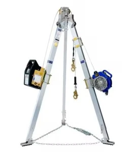Trépied aluminium 7 pi DBI-SALA 3M, treuil et SRL 3 voies, câble inox