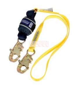 DBI-SALA 3M EZ-Stop Force2 web shock-absorbing lanyard, close-up of absorber