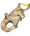 Longe amortisseur de choc en sangle DBI-SALA 3M EZ-Stop Force 2 gros plan sur un mousqueton